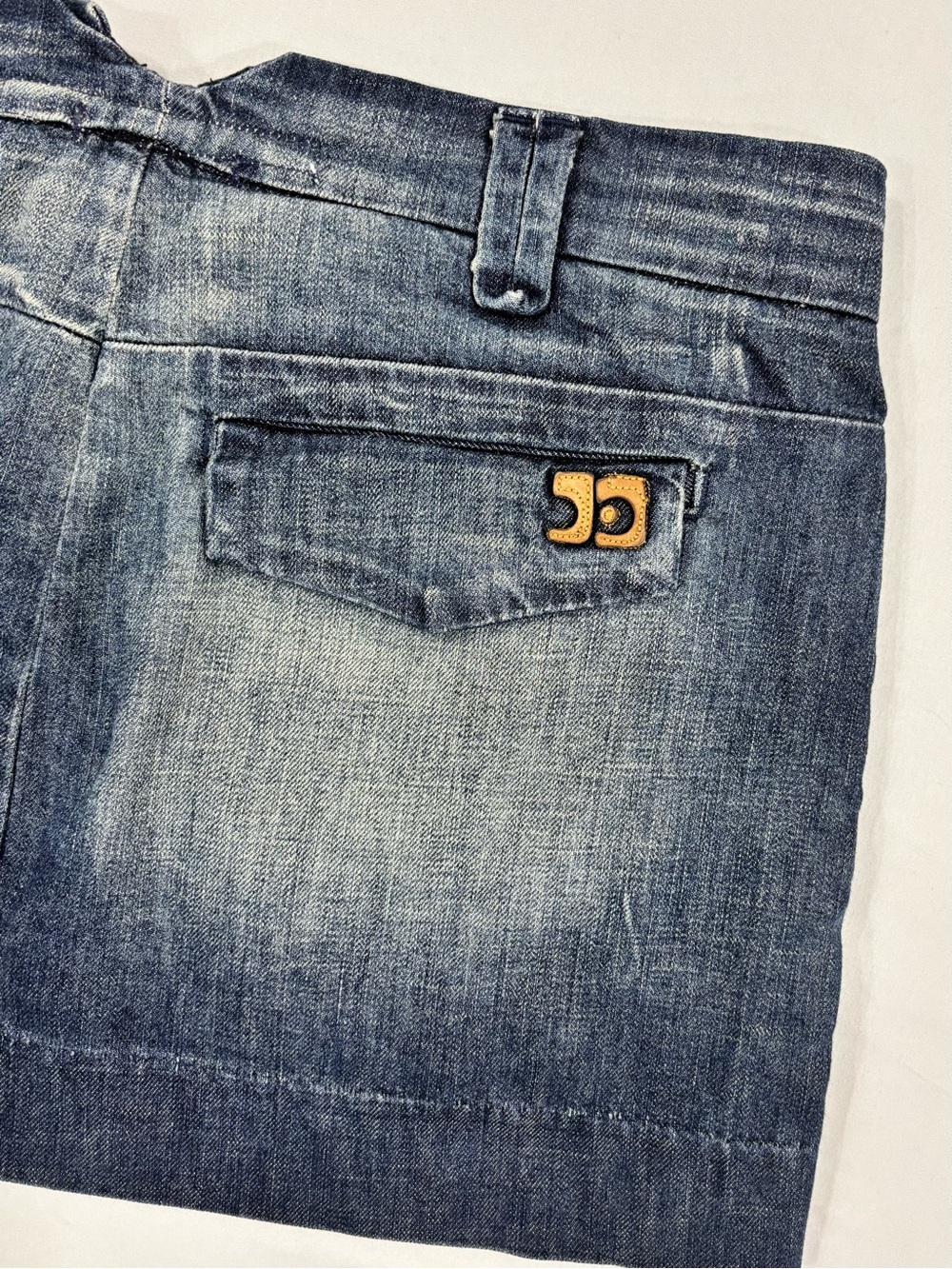 Joe's Jeans Low Rise Faded Denim Mini Skirt Size 30W EUC